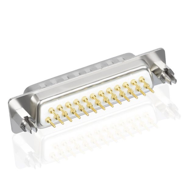 25 Pin Male D Sub Connector with Boardlocks | D Sub Connector Supplier