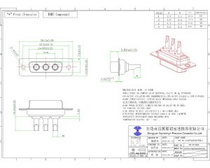 3W3 female combo d sub connector supplier