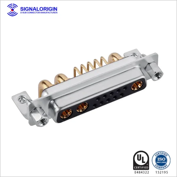 13w3 D-Sub High Current Female Connector Right Angle Type - 图片 2