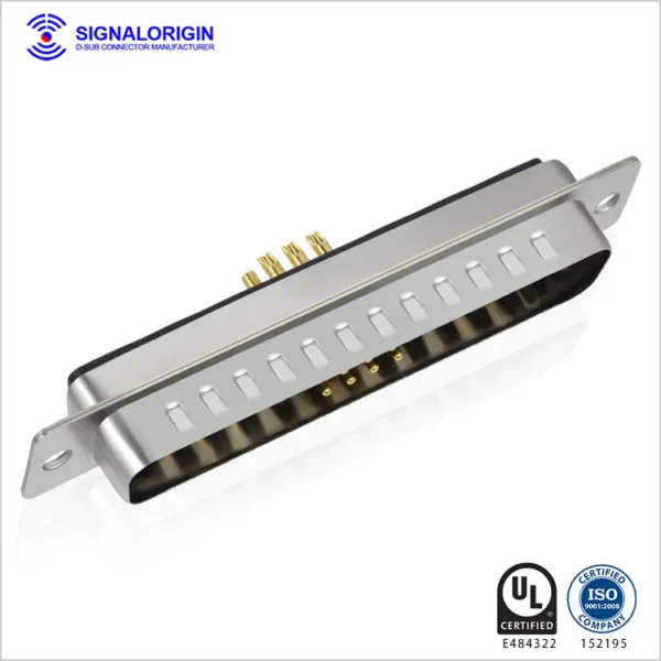 13w6 Male Solder Cup D Type Combo Connector - 图片 3