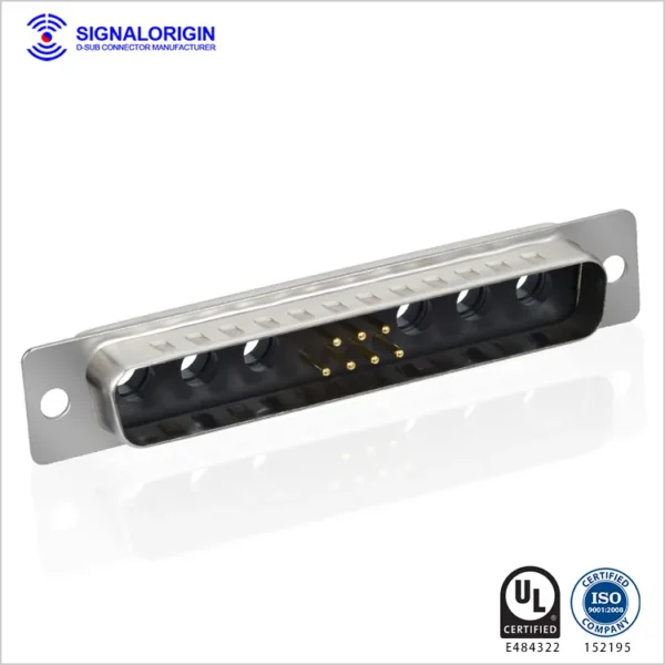 13w6 Male Solder Cup D Type Combo Connector - 图片 2