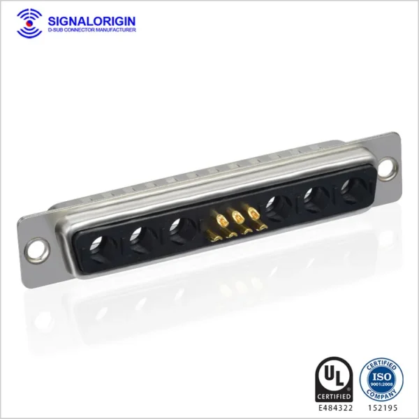 13w6 Male Solder Cup D Type Combo Connector