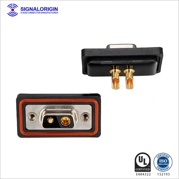 2v2 Female Waterproof Combination D Sub Connectors