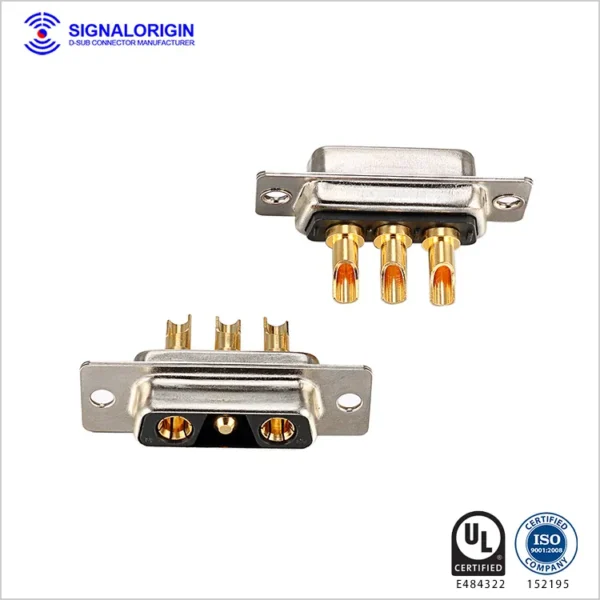 3v3 Female D-Sub Coaxial Power Connector