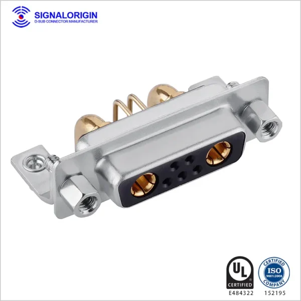 7w2 D-Sub Female Right Angle Connector With Screws - 图片 2