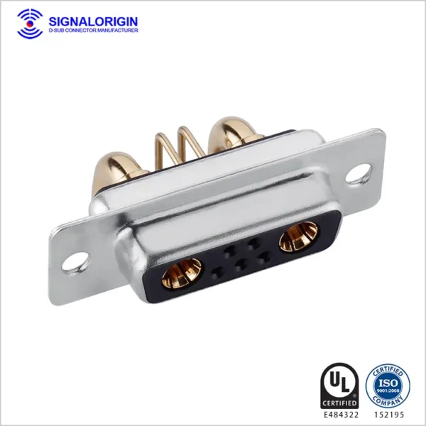 7w2 D-Sub Female Right Angle High Current Connector - 图片 2