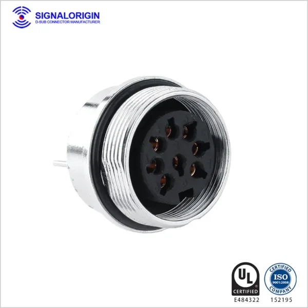8 Pin Female Waterproof Industrial Circular Connectors - 图片 2