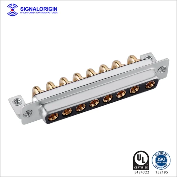 8w8 D-Sub High Current Female Connector Right Angle Type - 图片 2