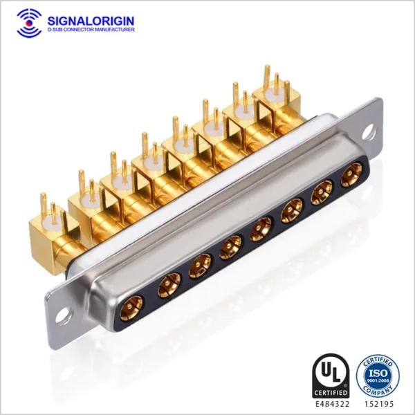 8W8 D Sub  Connector Female Right Angle Coaxial  Wholesale