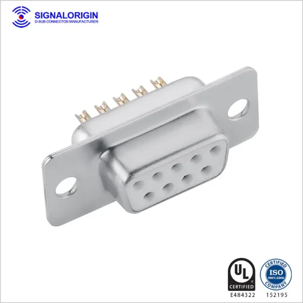9 Pin D-Sub Female Connector Solder Cup Type - 图片 2