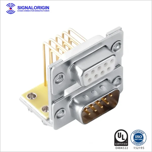 9 Pin Standard Standard Dual-Port D-Sub Connector Manufacturer - 图片 2