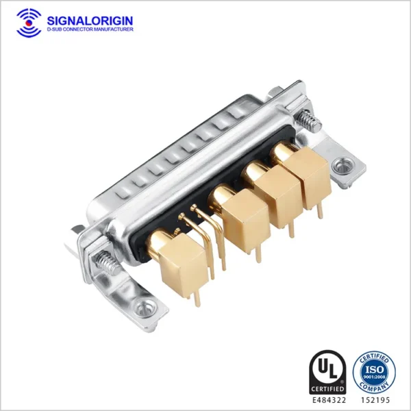 9w4 Male Righ Angle Coaxial Conec D-sub Connectors Wholesale - 图片 2