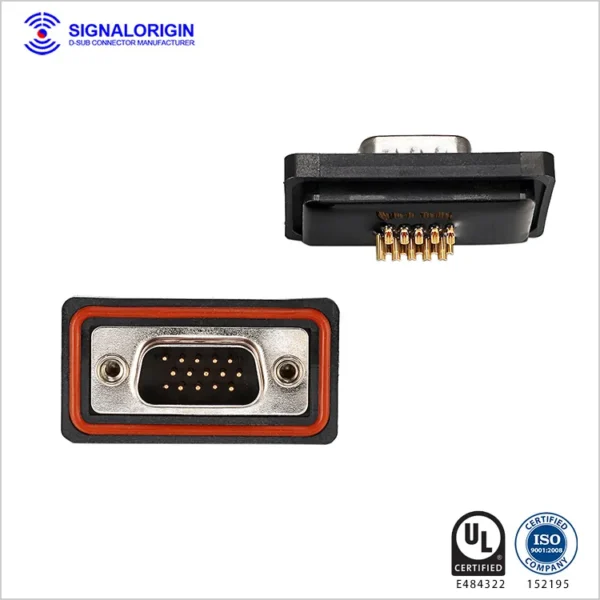 High Density D Sub 15 Pin Male Connector For Sale