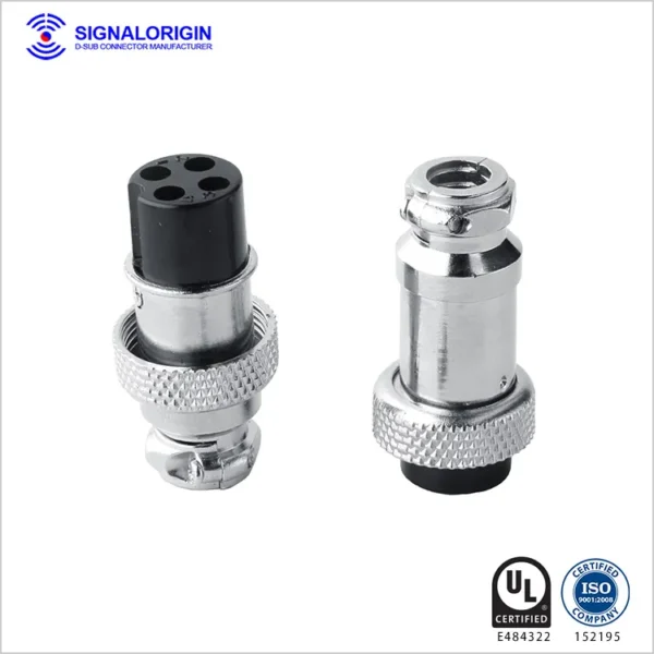 M16 4 Pin Male Female Waterproof Circular Electrical Connectors - 图片 2