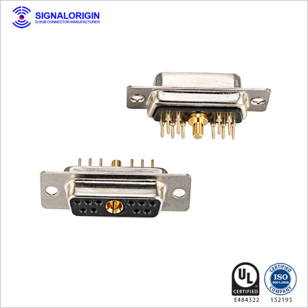11W1 female d-sub mixed terminal connectors supplier
