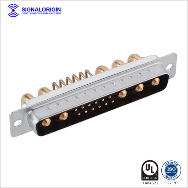 17W5 D-sub mixed contact high current connector - 图片 2