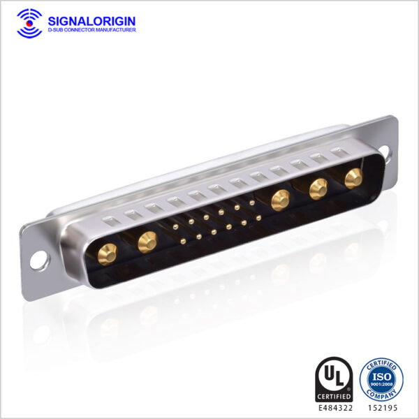 17W5 male solder cup d-sub combo connector - 图片 2
