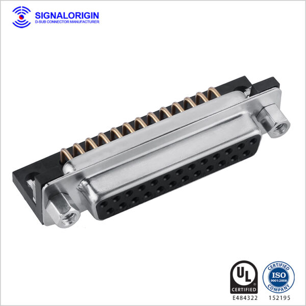 25 pin D-sub female PCB right angle connector - 图片 2