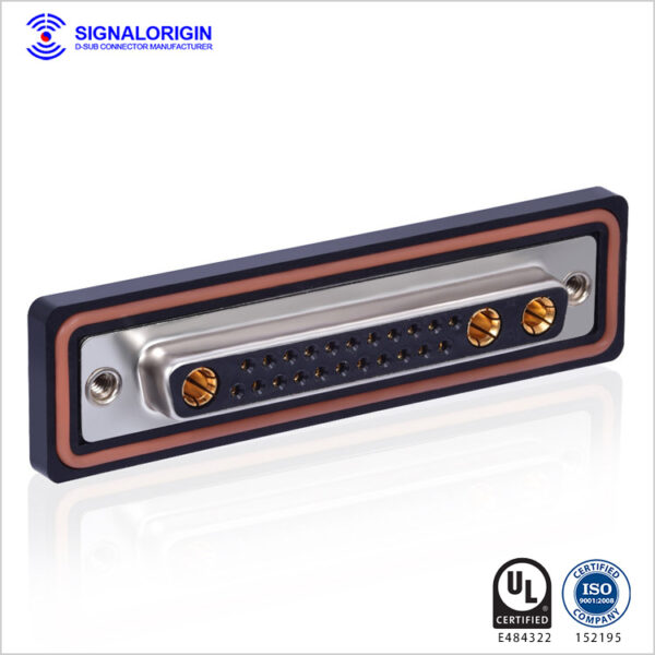 25W3 female D-sub mixed contact waterproof connector - 图片 3