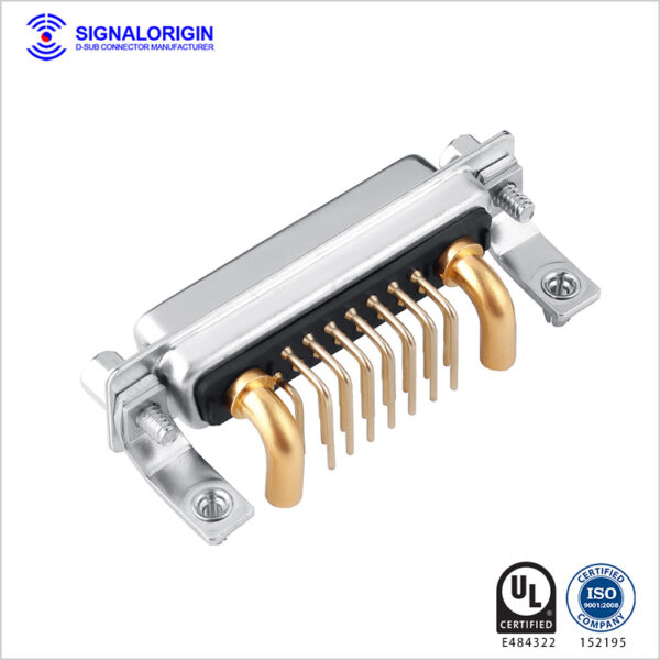 17W2 female right angle combo d-sub connector supplier