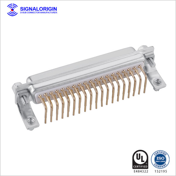 37 pin female bending d-sub connector with screws