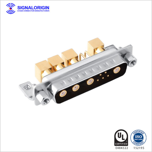 9w4 male righ angle coaxial conec d-sub connectors wholesale - 图片 2
