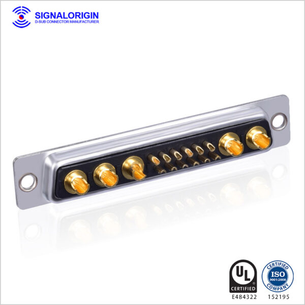 Combo D-SUB 17w5 Connector welding for cable