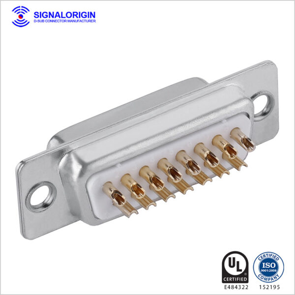 D-sub connector 15 pin female solder cup type