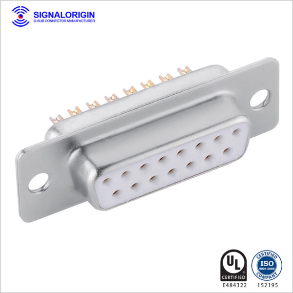 D-sub connector 15 pin female solder cup type - 图片 2